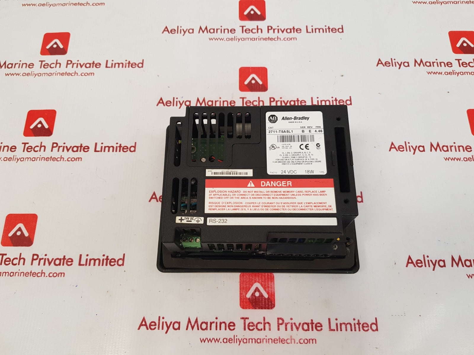 Allen bradley 2711-t5a5l1 ser b panelview 550