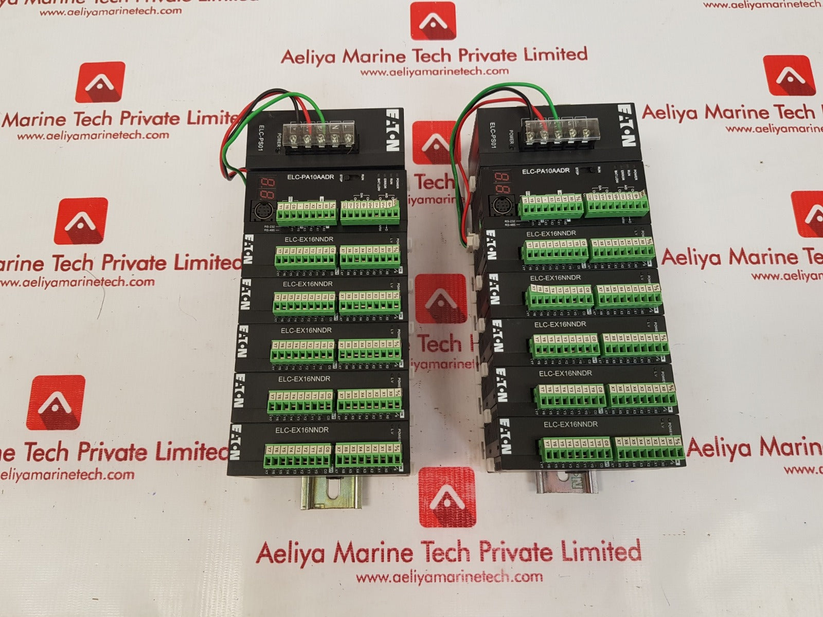 Eaton elc-ps01,elc-pa10aadr,elc-ex16nndr logic controller module 