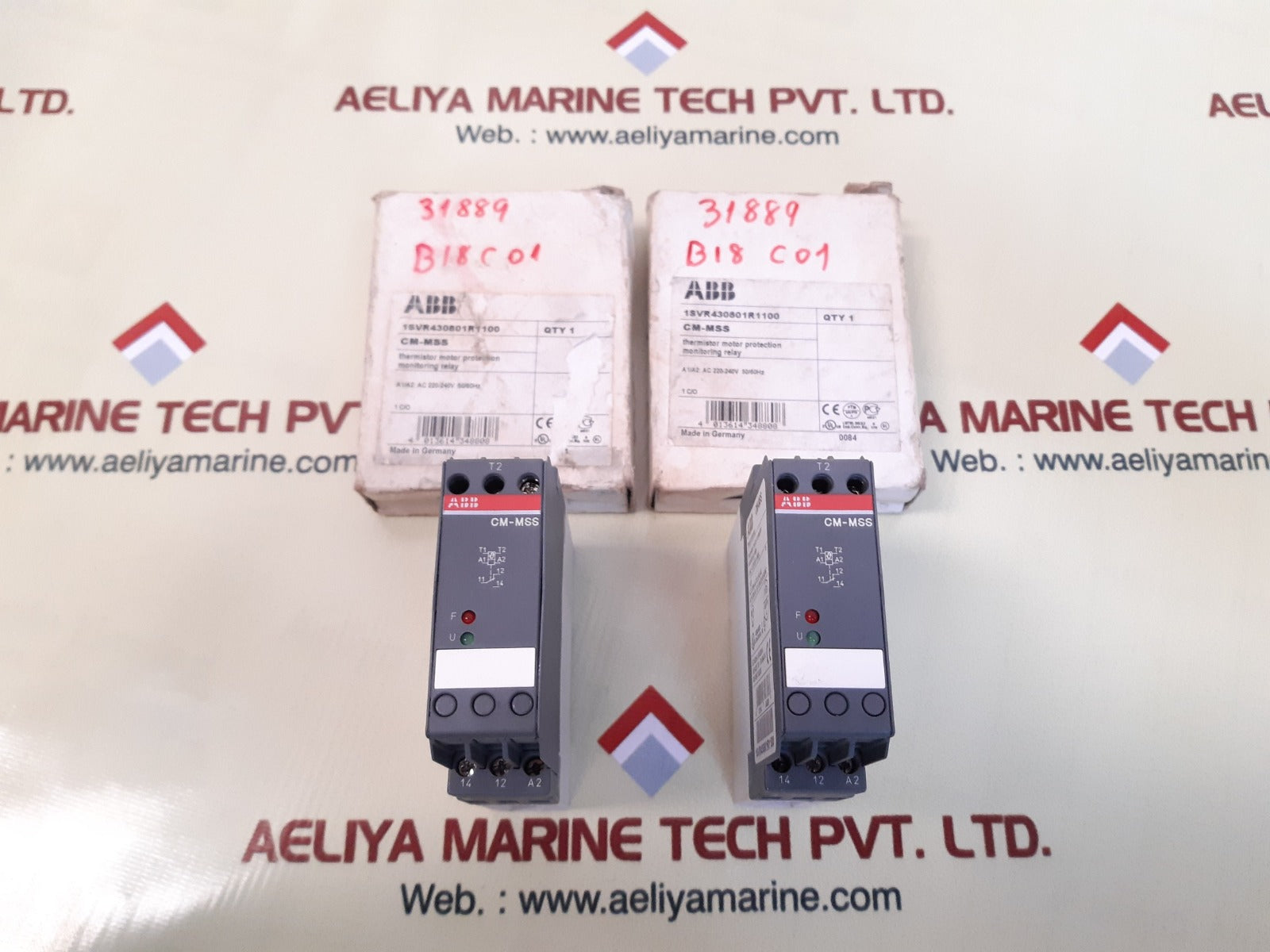 Abb cm-mss 1svr430801r1100 thermistor motor protection monitoring relay