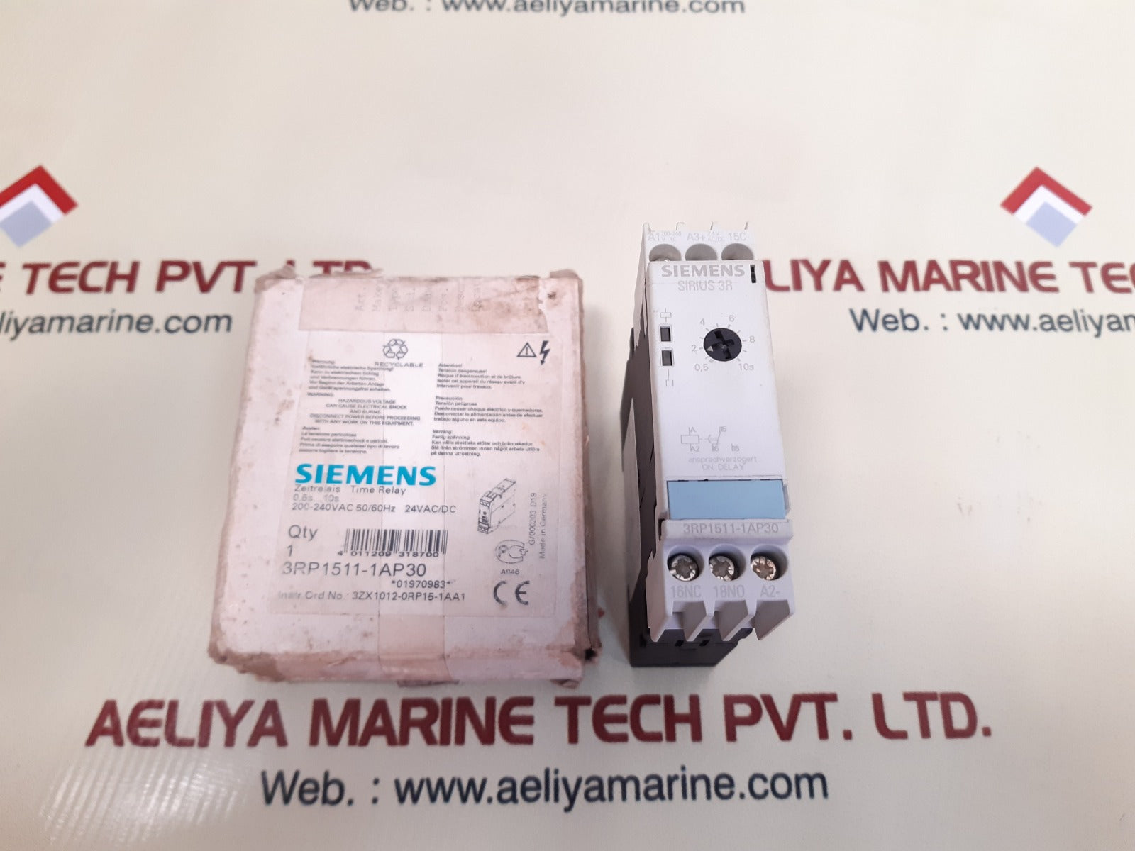 Siemens 3rp1511-1ap30 time relay