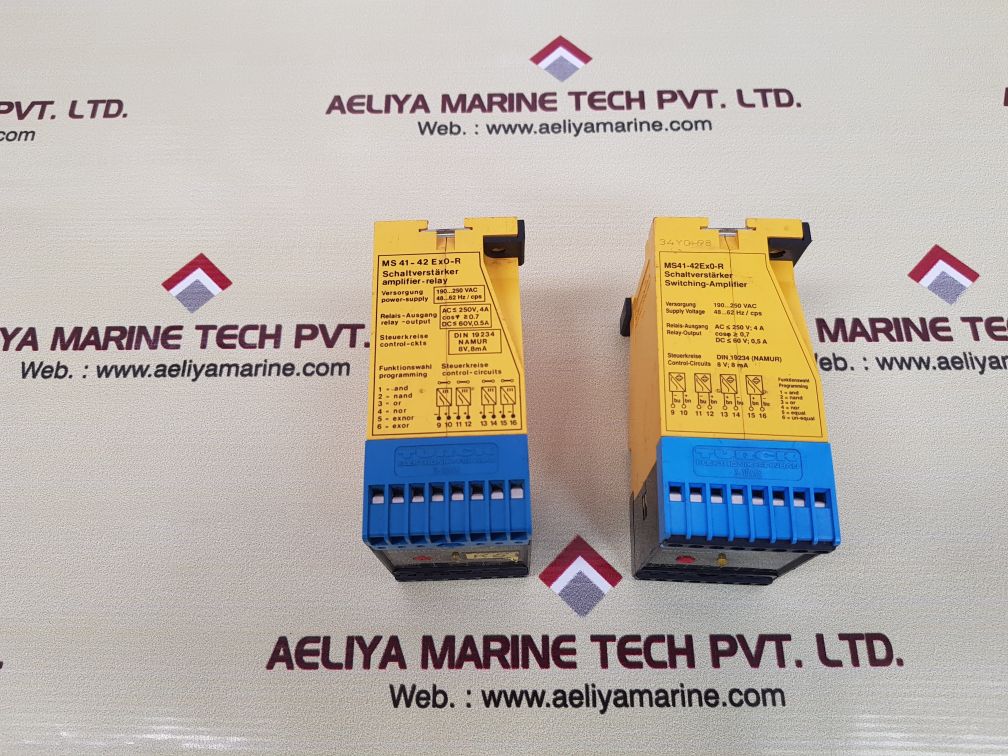 Turck Ms 41-42 Ex0-r Switching-amplifier Relay Ac 250V, 4A