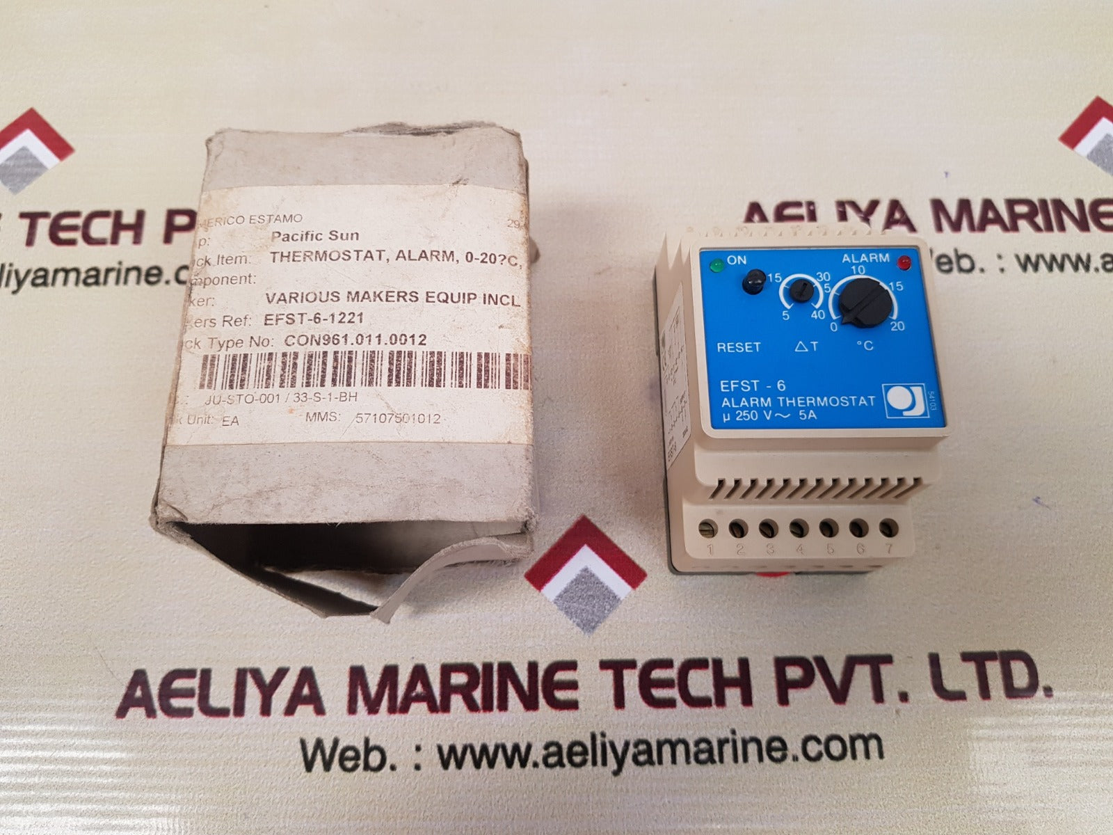 Oj electronic efst-6-1221 alarm thermostat