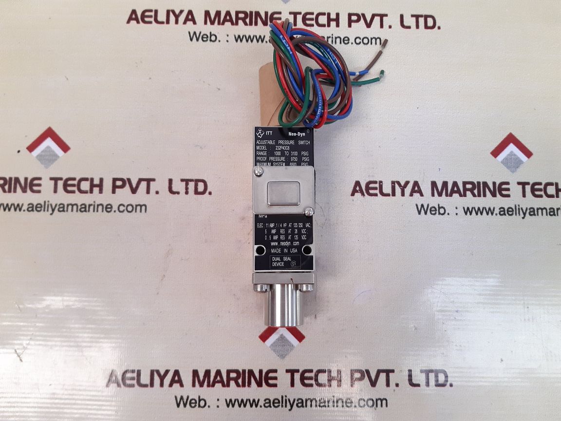 Neo-dyn 232p43c6 adjustable pressure switch 1000 to 3100 psig new