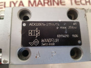 Wandfluh aex22061a-s1788/t4 directional valve with eugen seitz 118-195-024l coil