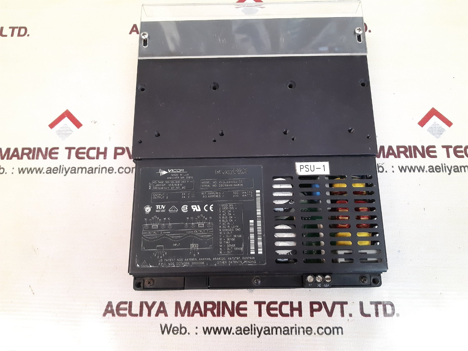 Vicor flatpac vi-qu33-equ-cc power supply 13.5/6.8a