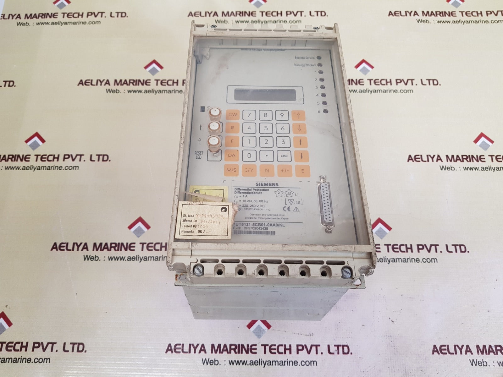 Siemens 7Ut5121-5Cb01-0Aa0/Kl Over Current Protection Relay
