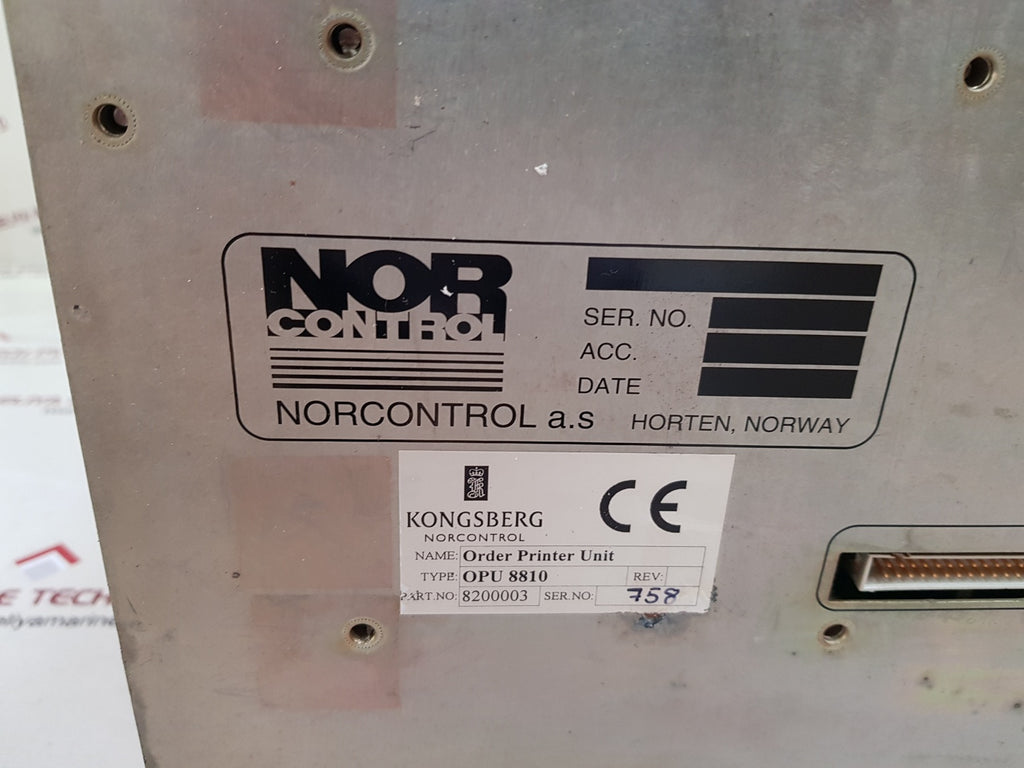 Kongsberg norcontrol opu 8810 order printer unit – Aeliya Marine