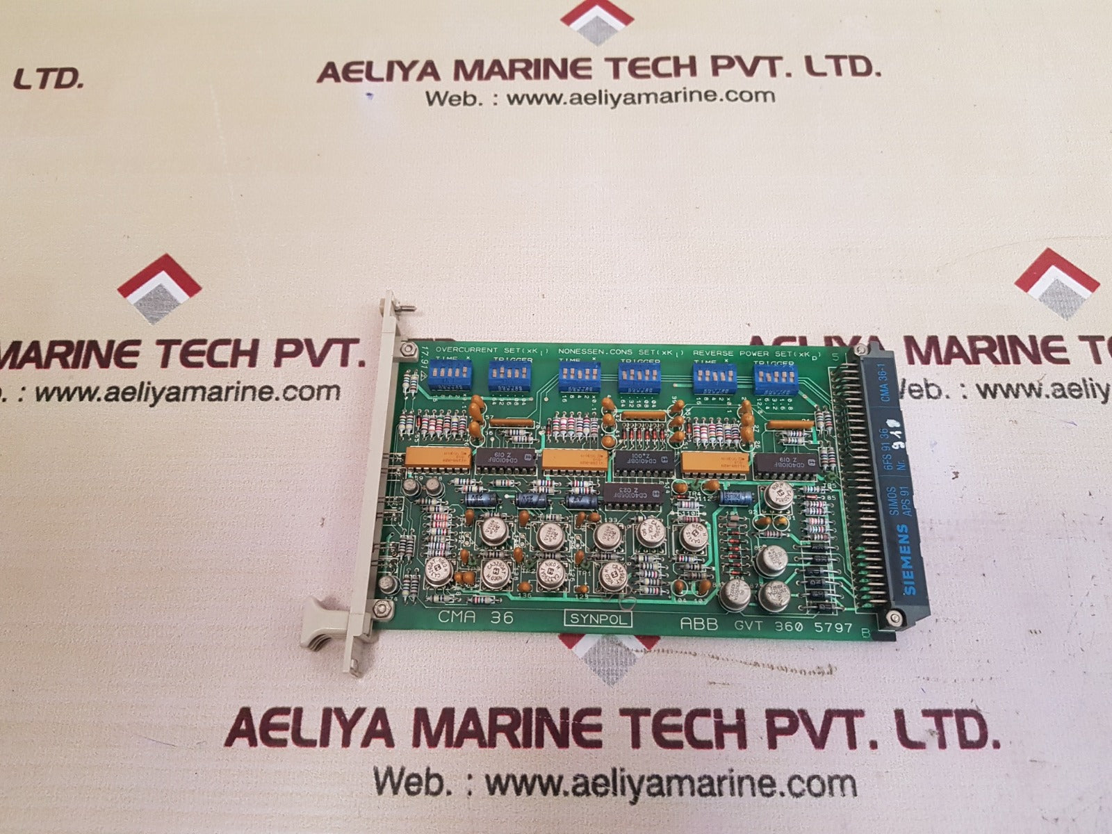 Abb cma 36 gvt 360 5797 pc board siemens cma 36-1