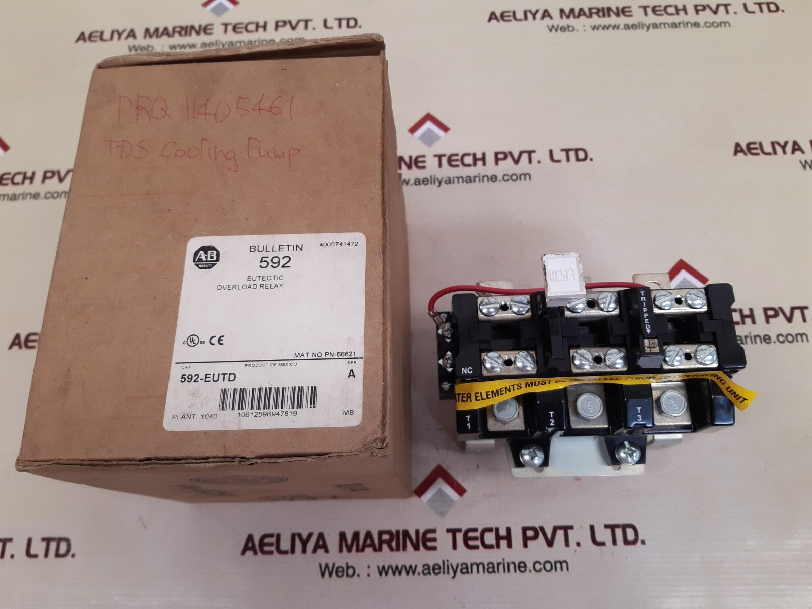 Allen-bradley 592- eutd eutectic overload relay