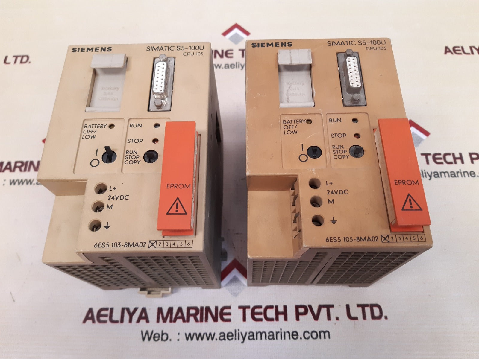 Siemens simatic s5-100u 6es5 103-8ma02 processor module 