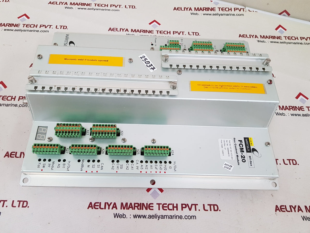 Wartsila fcm-20 flex control module 07 341 473 001 rev.7 – Aeliya Marine