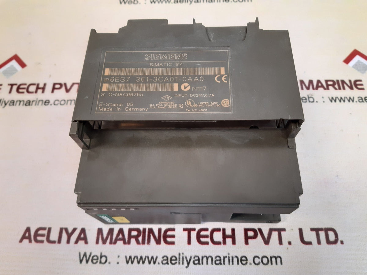 Siemens simatic s7 6es7 361-3ca01-0aa0 module – Aeliya Marine