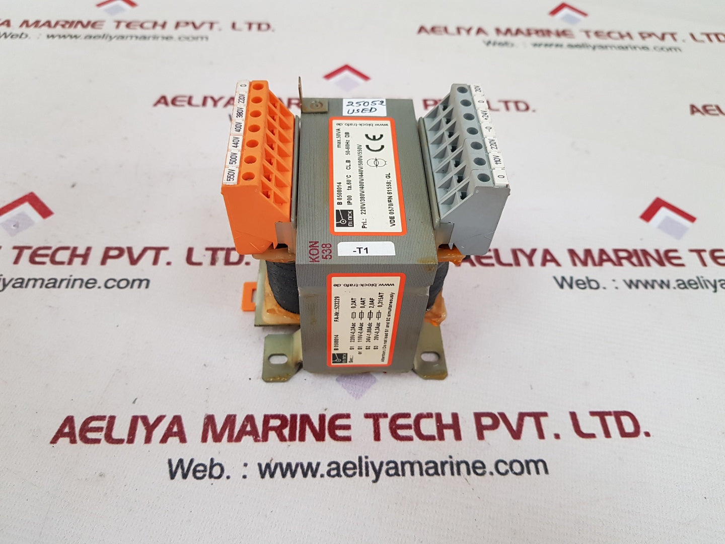 Block-trafo b 0508014 transformer vde 0570/en61558