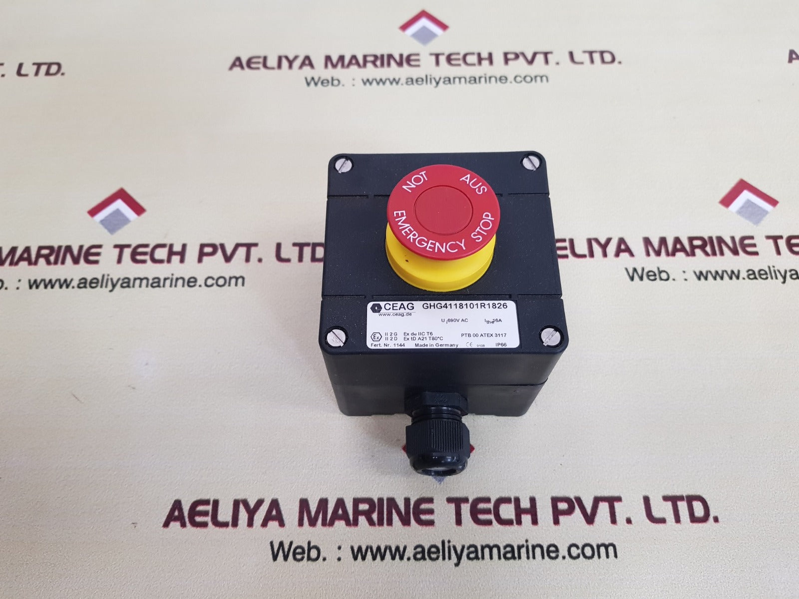 Ceag ghg4118101r1826 push button