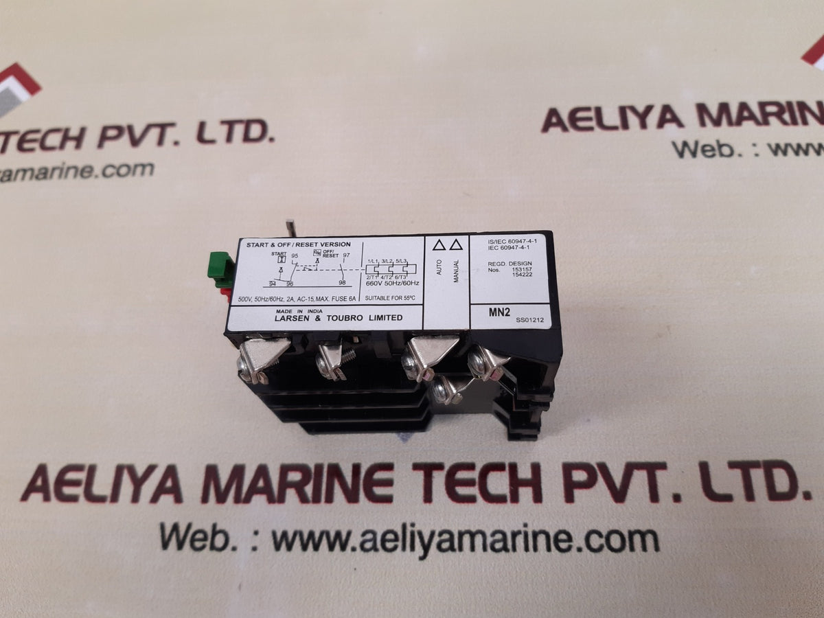 Larsen & toubro mn2 thermal overload relay