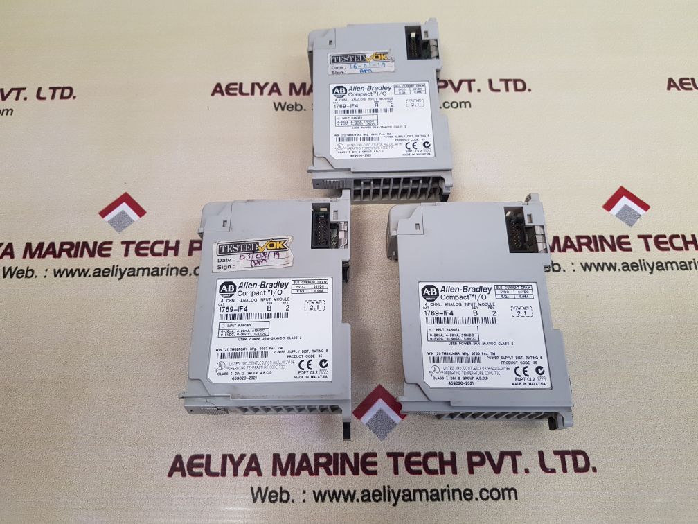 Allen-bradley 1769-if4 Ser.B 4 Chnl Analog Input Module Used