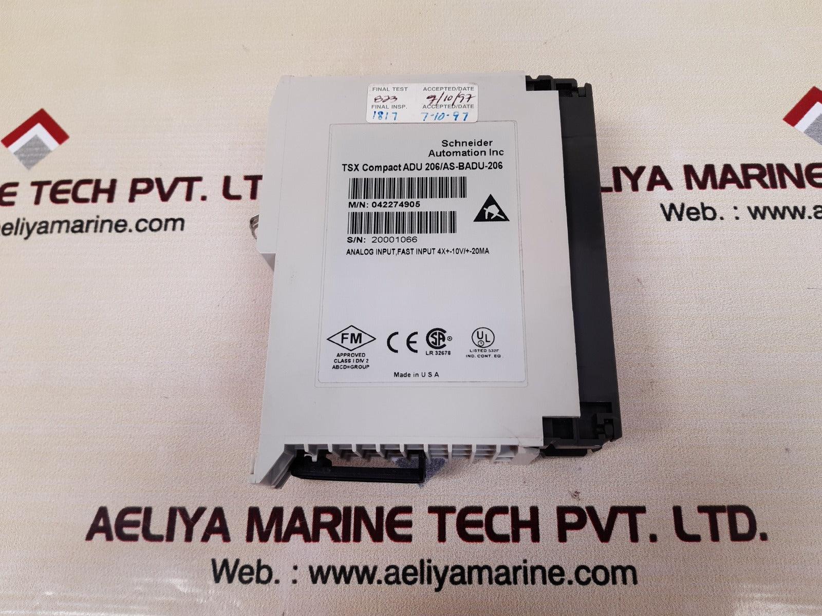 Schneider adu 206/as-badu-206 plc module