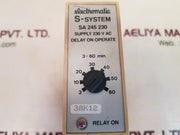 Electromatic S-system Sa 245 230 Delay On Operate With Base 3-60 Min