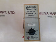 Electromatic S-system Sc 215 230 One Shot Timer With Base 0.15-3 Sec