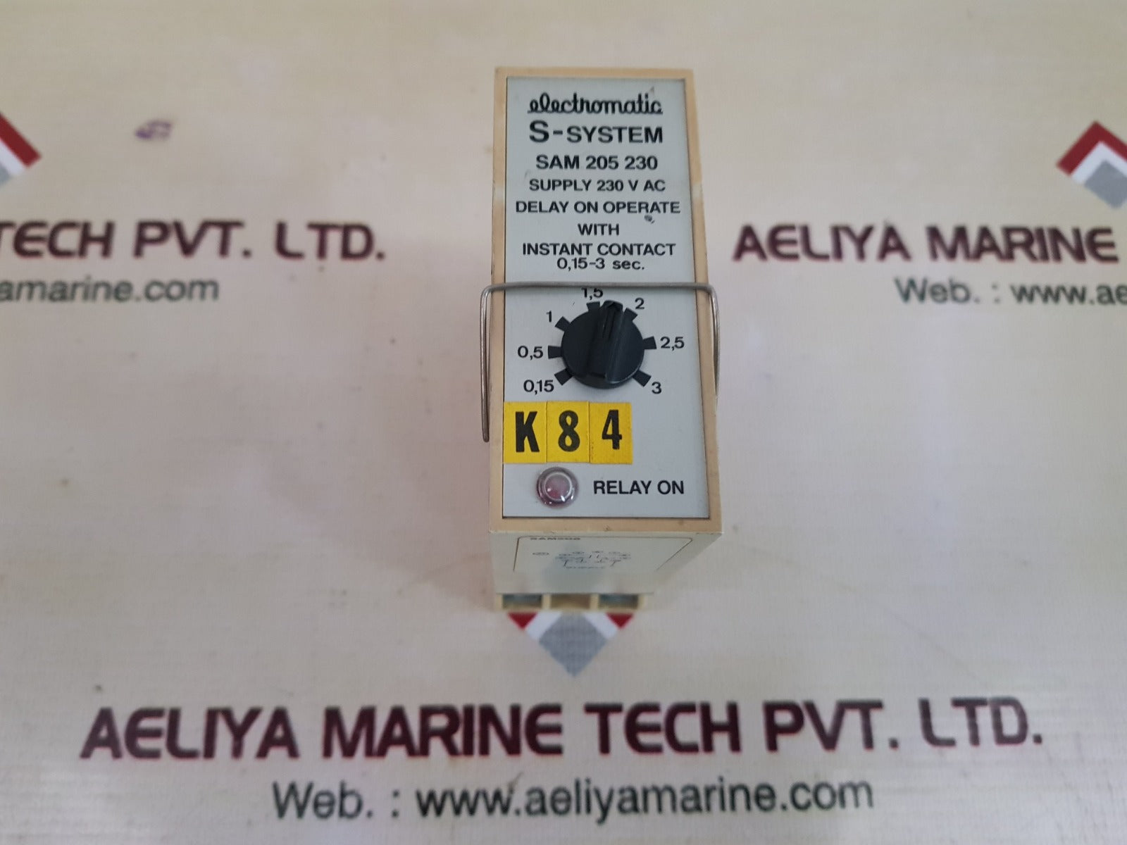 Electromatic s-system sam 205 230 delay on operate with instant contact 0,15-3 s