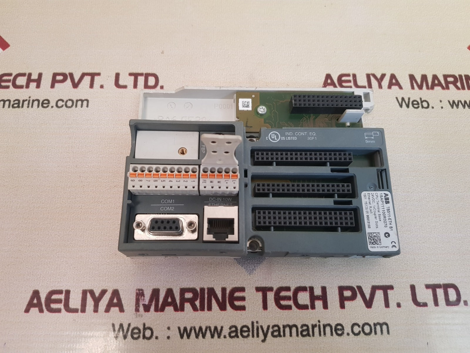 Abb tb511-eth b1 cpu terminal base 1sap111100r0270 Used