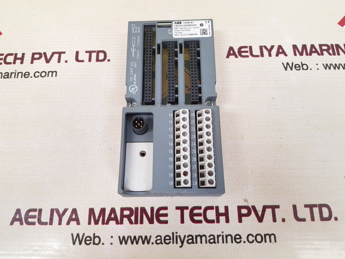 Abb tu505 b1 fbp terminal unit 1sap210200r0001 – Aeliya Marine