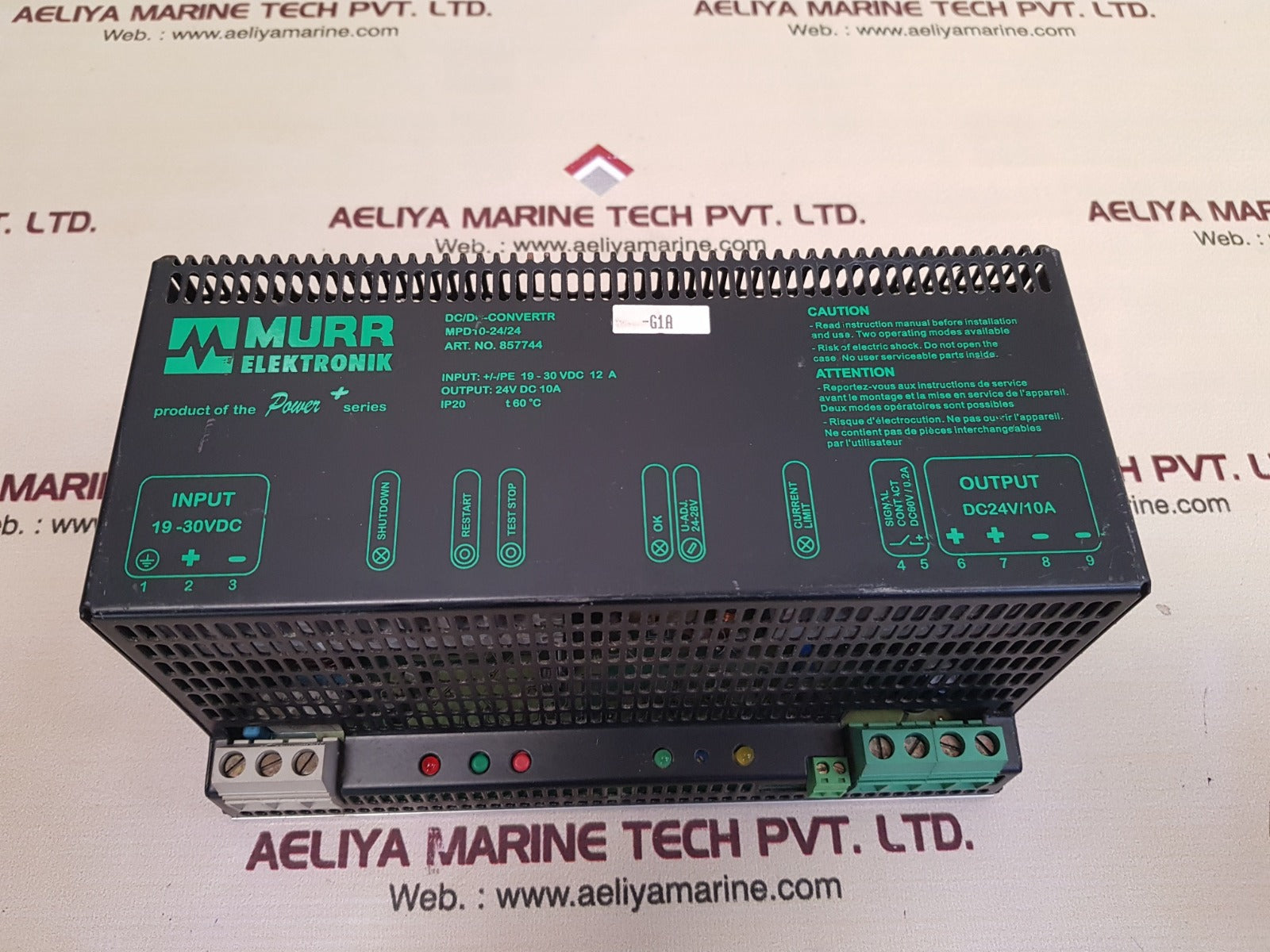 Murr elektronik mpd10-24/24 dc/dc-converter 857744