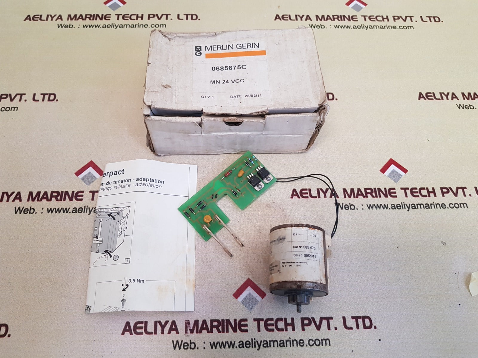Merlin Gerin 685 675 Circuit Breaker Closing Coils Under Voltage Release