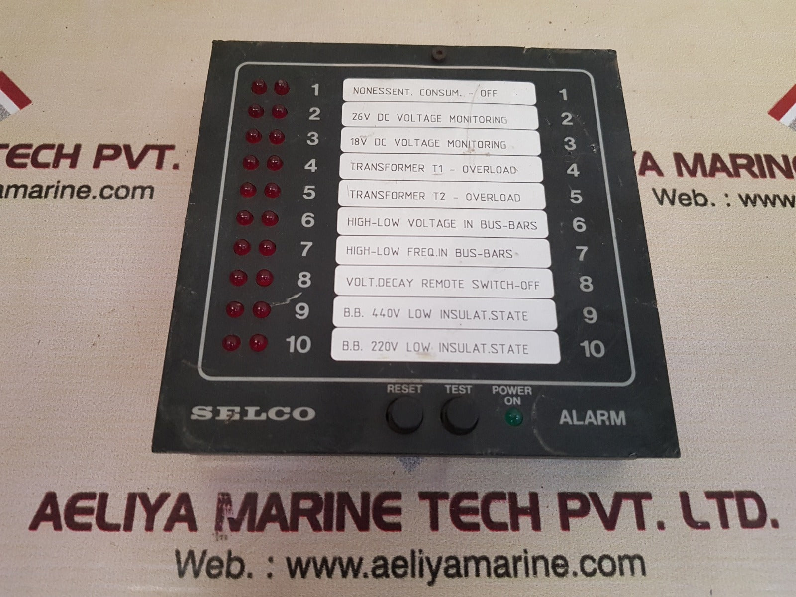 Selco M1000-24-00B Alarm Annunciator 314527 24 Volt