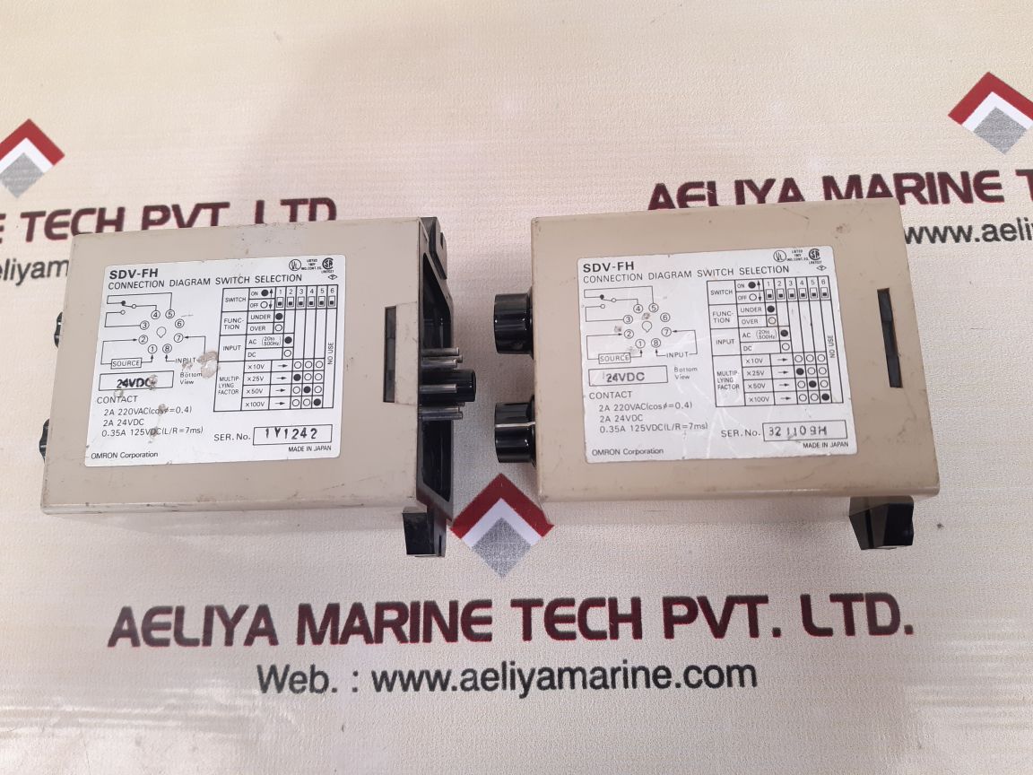 Omron Sdv-fh2 Voltage Sensor Used
