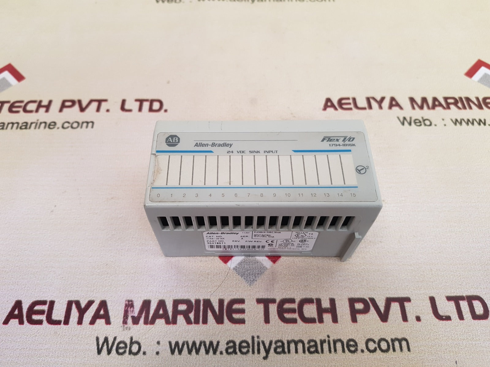 Allen-bradley 1794-ib16k ser.a flex i/o input module 