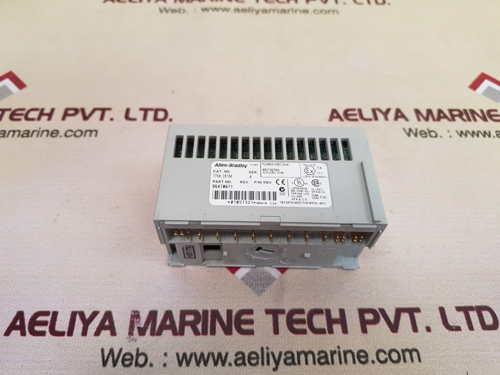 Allen-bradley 1794-ib16k ser.a flex i/o input module 