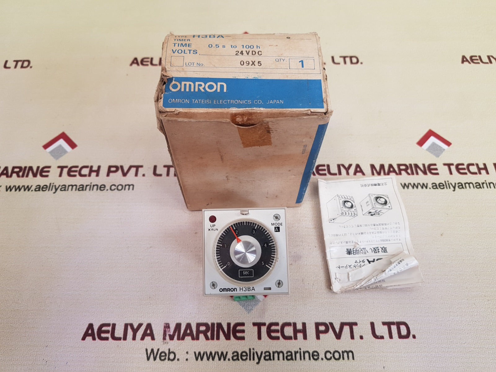 Omron H3Ba Timer 24Vdc 0.5 S To 100 H