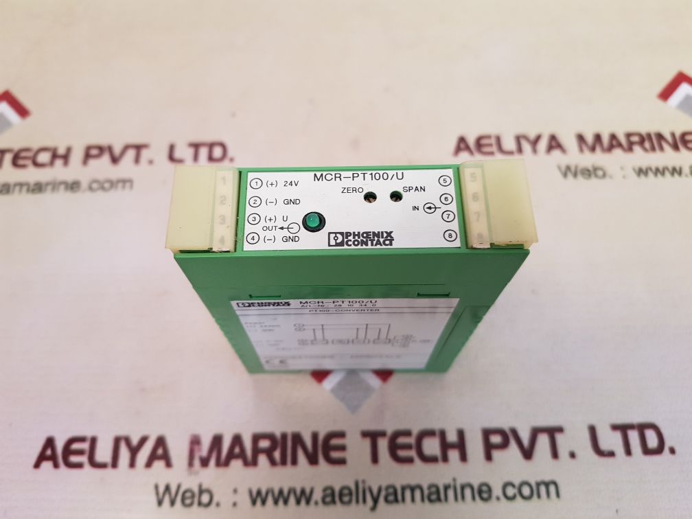 Phoenix Contact Mcr-pt100/U Pt100-converter Temperature Transducer 20-30 Vdc