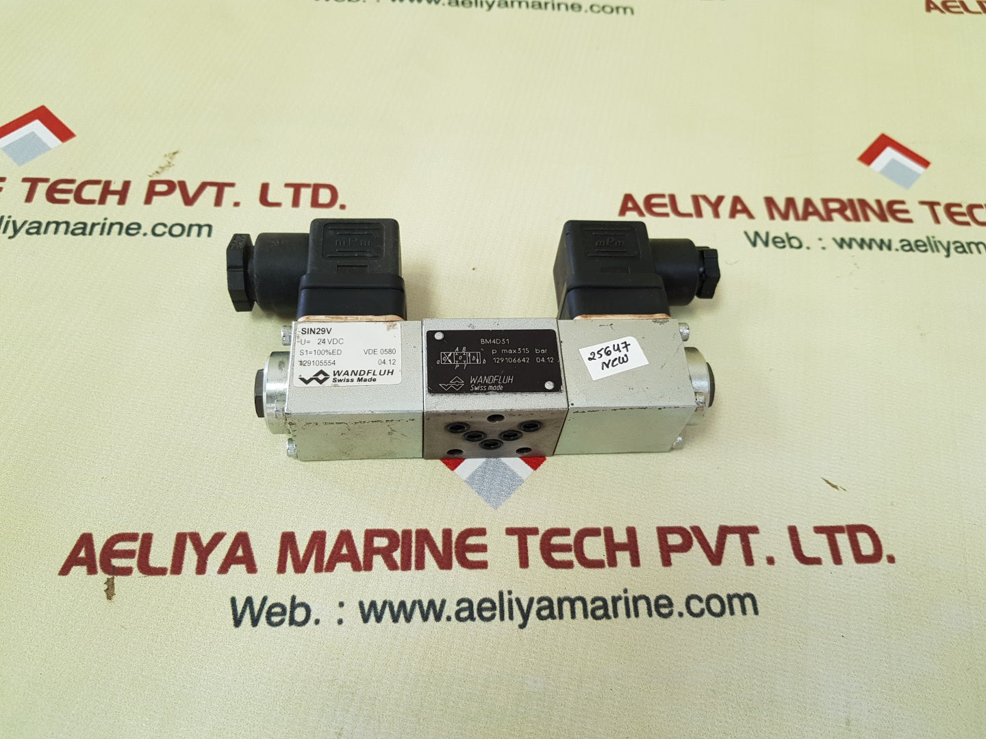 Wandfluh bm4d31 hydraulic solenoid valve