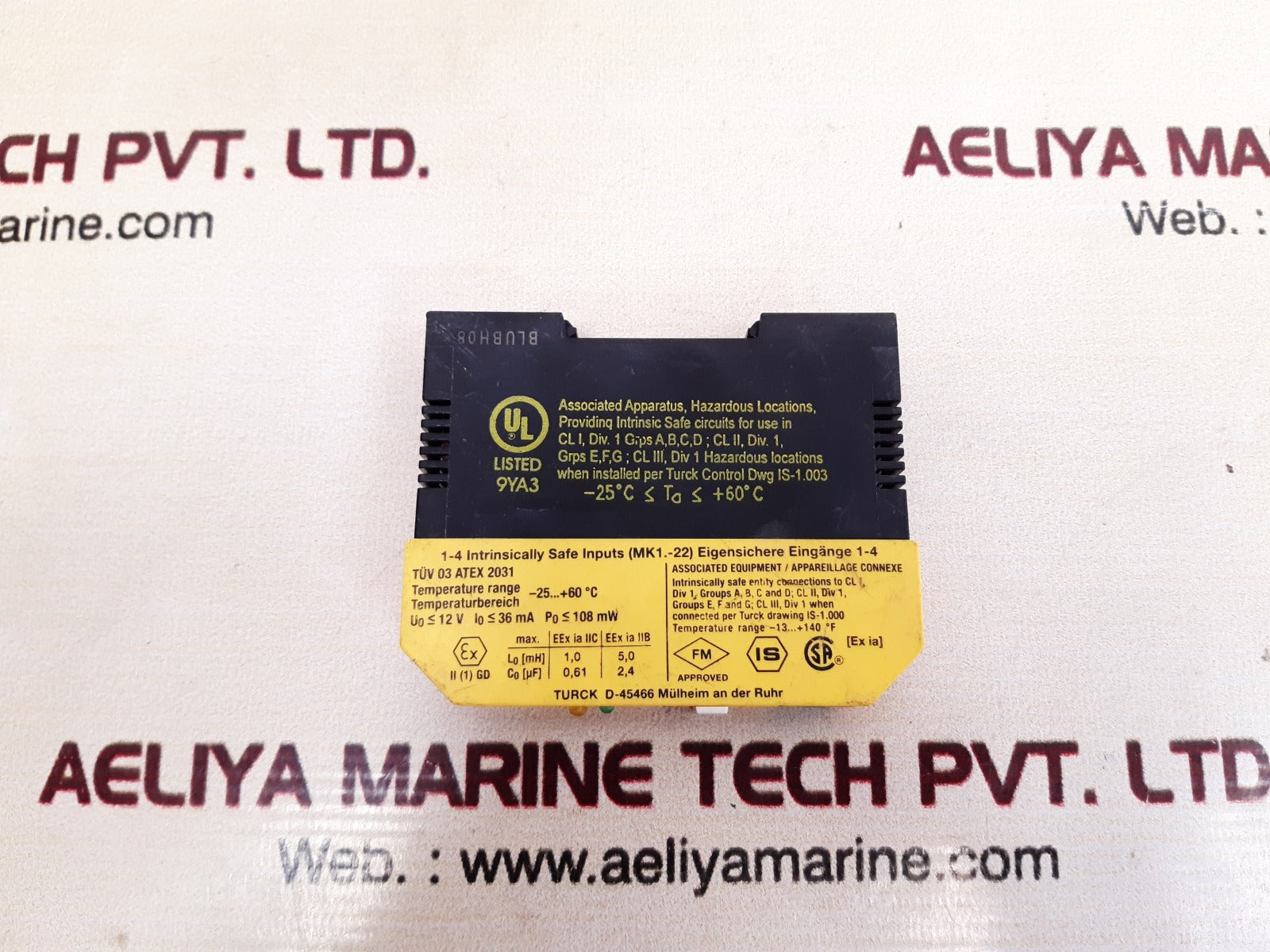 Turck Mk1-22Un-ex0/24Vdc Safety Barrier Multi Module 19-29Vdc