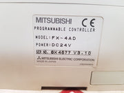 Mitsubishi Melsec Fx-16Mr, Fx-4Ad Programmable Controller Dc24V