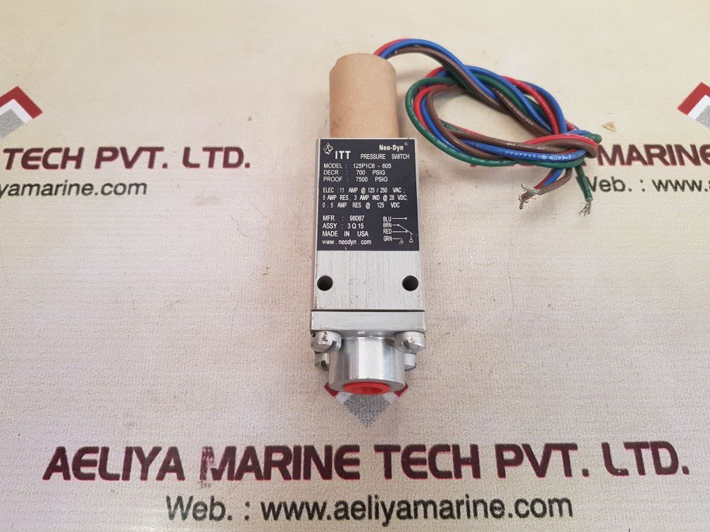 Itt Neo-dyn Pressure Switch 125P1C6-605