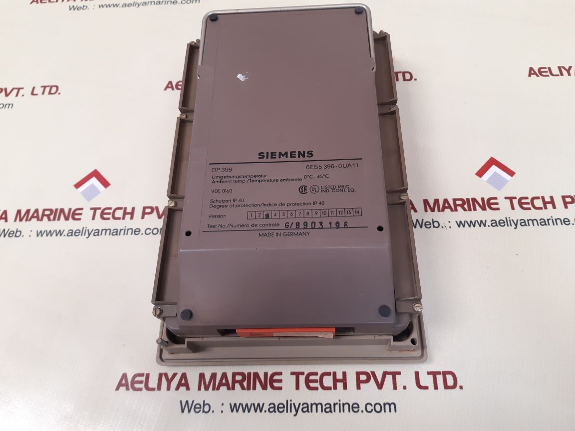 Siemens 6Es5 396-0Ua11 Simatic Op396 Operator Panel Ip40