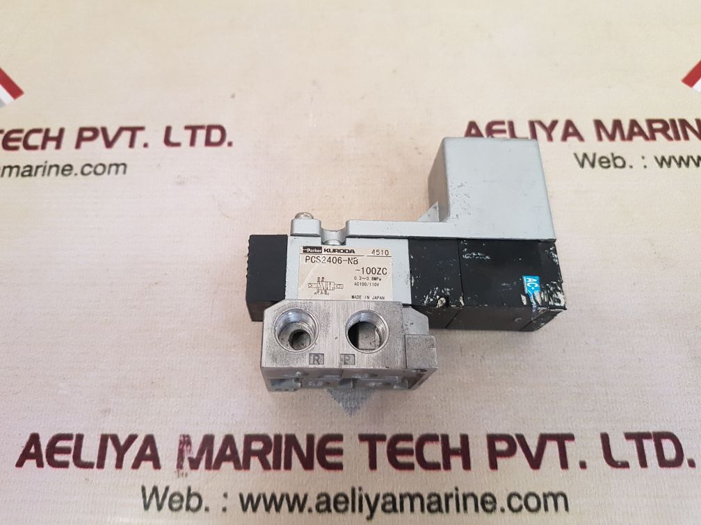Parker Kuroda Pcs2406-nb-100Zc Solenoid Valve Ac100/110V