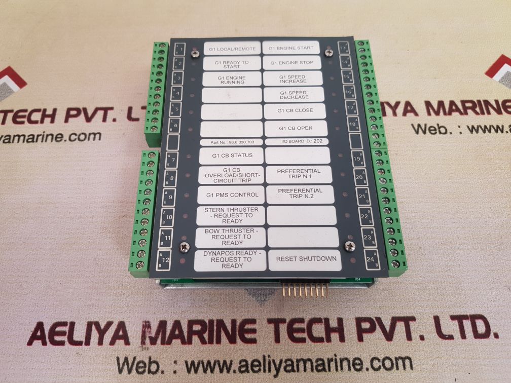 Praxis 98.6.030.703 I/O Board Module Rev: Db