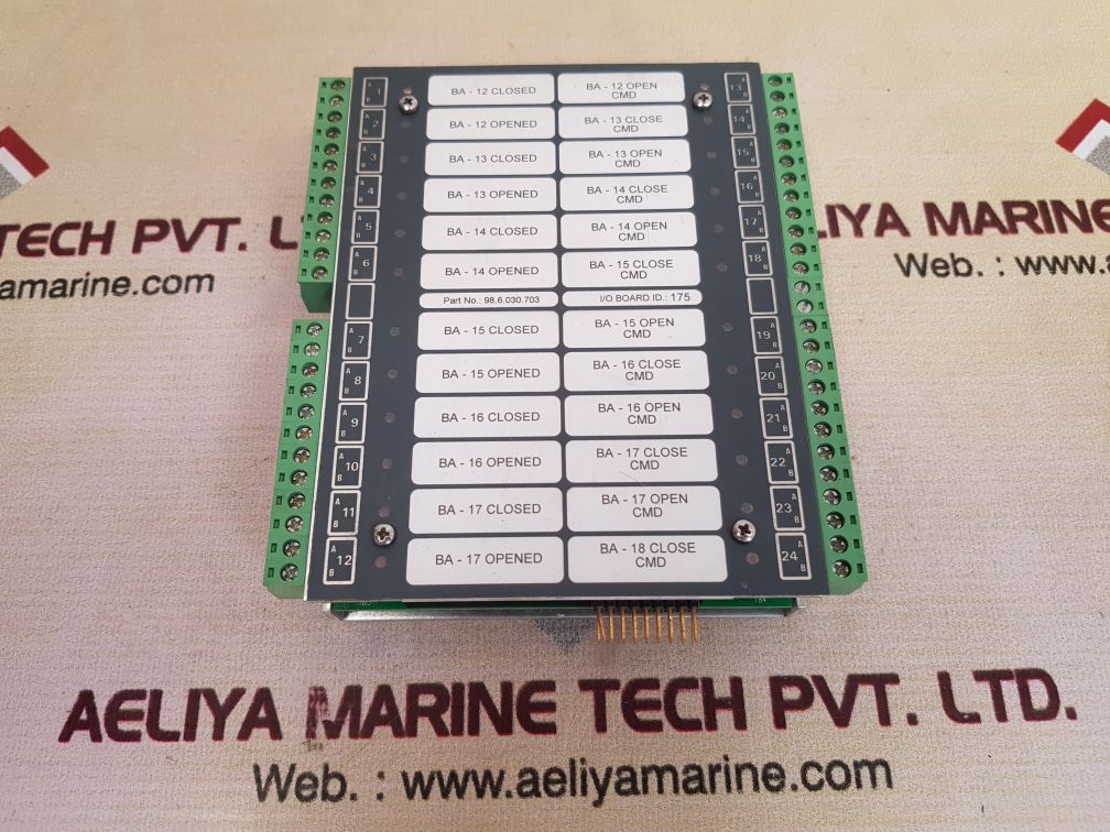 Praxis Automation 98.6.030.703 I/O Board Id: 175