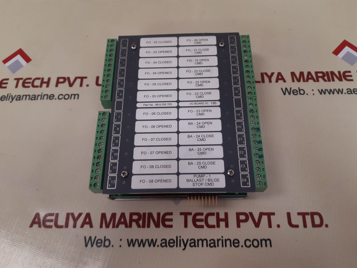 Praxis automation 98.6.030.703 digital i/o module rev ba