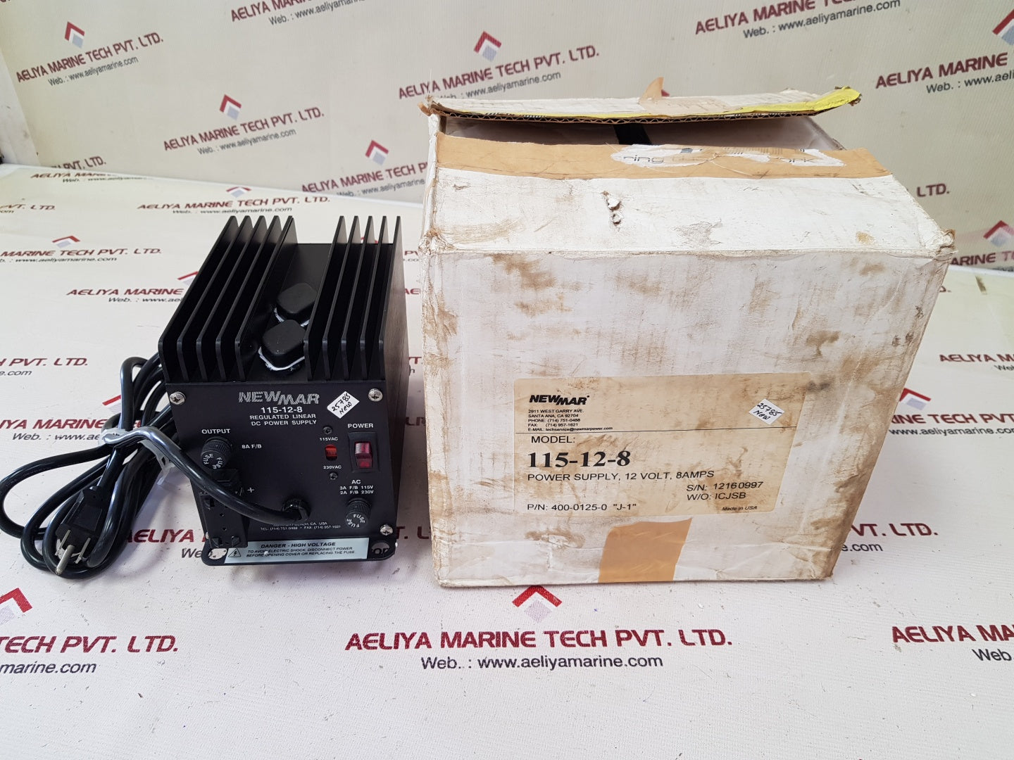 Newmar 115-12-8 Dc Power Supply 400-0125-0