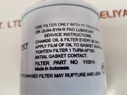 Quincy compressor 110814001 oil filter