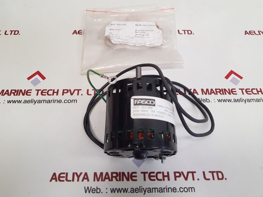 Fasco ja2r014n# electric/servo motor