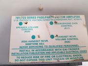 Gai-tronics 723-001 remote handset/speaker amplifier 50-60hz