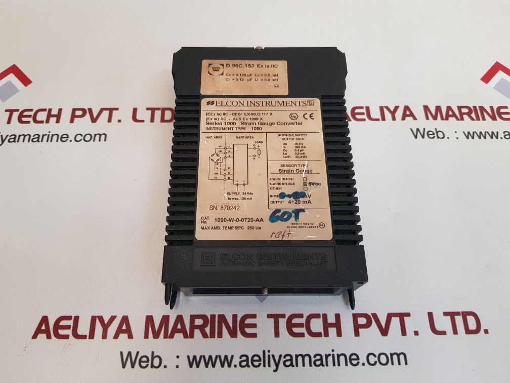 Elcon series 1000 strain gauge converter 1090-w-0-0720-aa