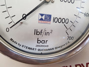 Stewarts 316 s.s.tube and socket pressure gauge 0-10000