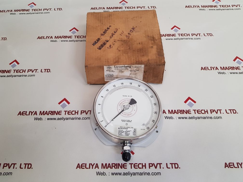 Budenberg 5214fgp standard test gauge cl 0.25